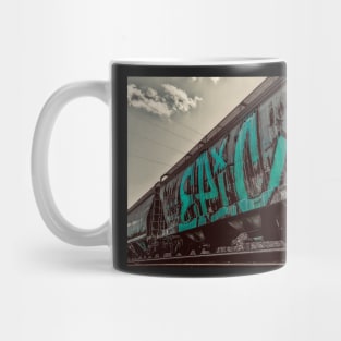 Urban Adventures - Epic color pop *Grayscale and teal Mug